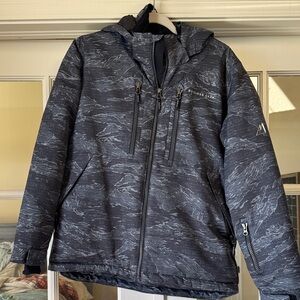 Black Camo Boys Winter Jacket